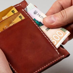 Міні гаманець картхолдер з монетницею на блискавці